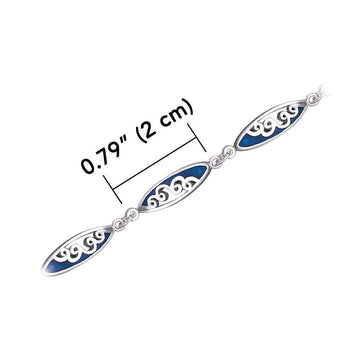 Surf Sterling Silver Link Bracelet TBL002 - Jewelry